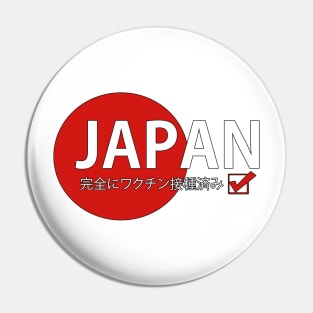 Fully Vaccinated Japan Pin