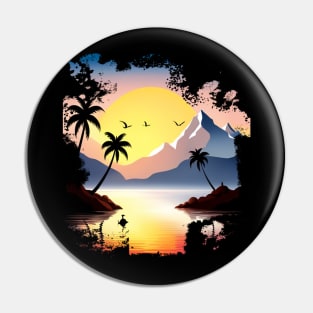 Tropical Island Paradise - Tropical Vibes Pin