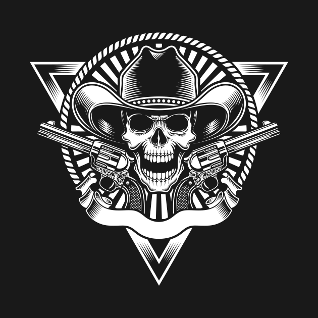 Cowboy Skull by CryptoTextile