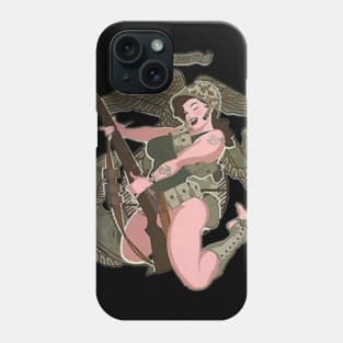 Military pin up Phone Case