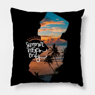 Sunny Days and Palm Trees Pillow