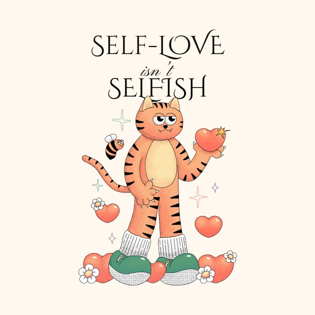 Self-Love Cat by fluff.merch