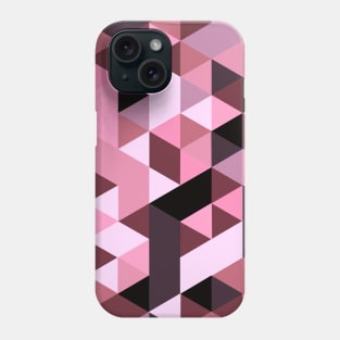 Deconstructed Geometric in Pinks and Browns Phone Case