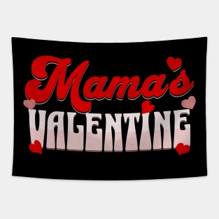 Mama's Valentine Family matching 2024 Valentines Day Tapestry