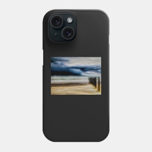 Approaching Storm at the Beach Phone Case