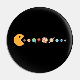 Pacman swallowing planets Pin