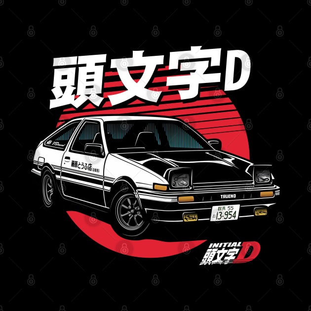 Initial D - anime japan retro by Grindbising