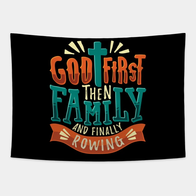 Rowing Sport Rower Gift Tapestry by Dolde08