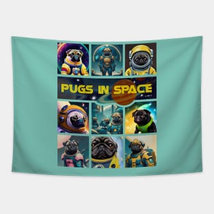 Pugs in Space- version 2 Tapestry