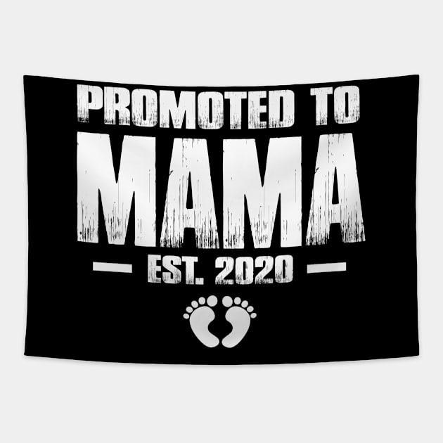 Promoted to Mama 2020 Funny Mother's Day Gift Ideas For New Mom Tapestry by smtworld