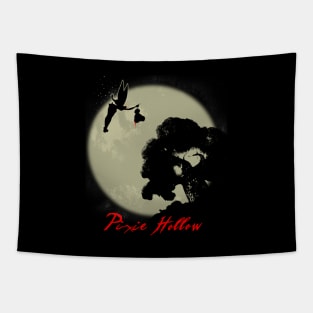 Pixie Hollow Spooky Scary Movie Parody Tapestry