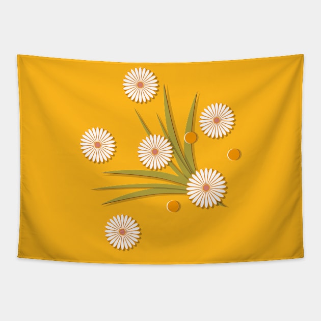 paper chamomile Tapestry by Alina