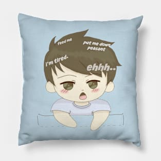 adopt a pessimist Pillow