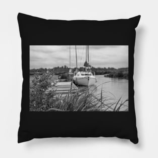 Boat mooring on the Norfolk Broads Pillow