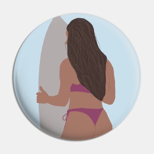 Surfer Girl Pin