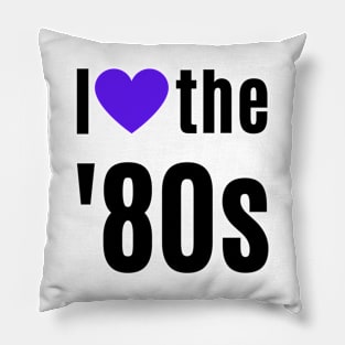 Big Bold 1980s Love Heart Pillow