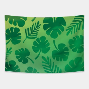 Tropical Palm Leaves Tapestry