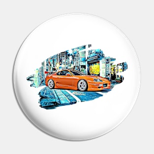 Supra Tokyo Night Print Pin