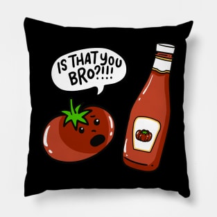 Gift for Ketchup Lovers Pillow