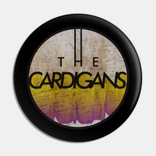 THE CARDIGANS - VINTAGE YELLOW CIRCLE Pin