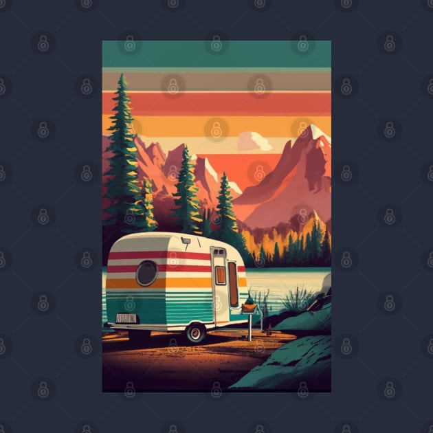 I Hate Pulling Out Funny Camping Trailer Retro Travel by click2print