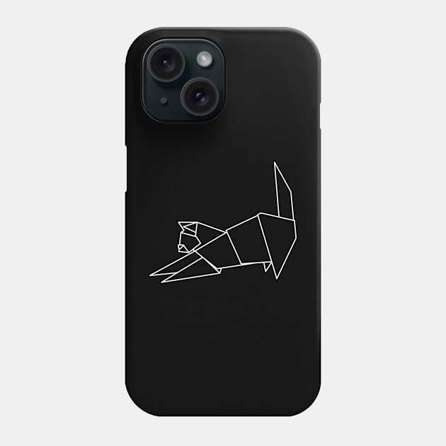 geometric cat Phone Case by A tone for life