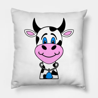 CUTE Blue Eyed Cow Lover Pillow