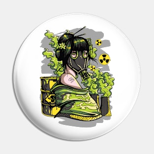 Masked Beauty Miko: Poisonous Lady (Biohazard) Japanese themed Pin