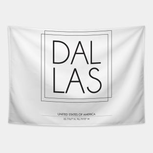 Dallas City Minimal Typography 2 Tapestry