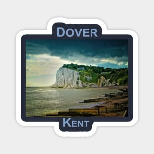 White Cliffs of Dover, Kent, England. British seascape Magnet