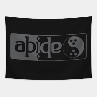 Abide Ambigram Logo Wide Tapestry