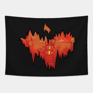 Creepy Jack-o'Lantern Mouth Tapestry