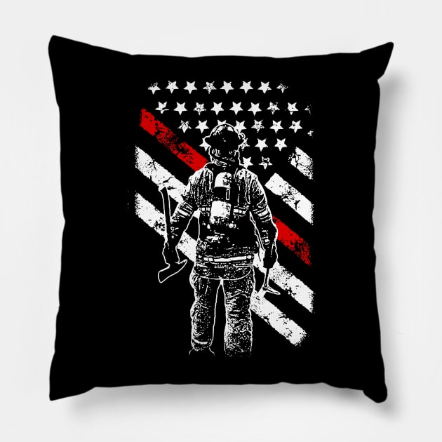 fIRE fIGHTERS Pillow by Digitanim8tor