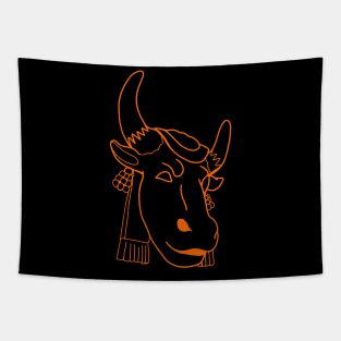 Ethnic Bull Tapestry