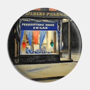 High Resolution Edward Hopper Drug Store 1927 Pin