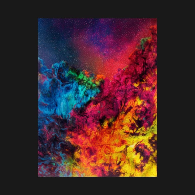 Trippy Abstract Rainbow colors by Trip Tank