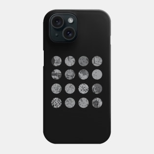 16 textured circles Phone Case