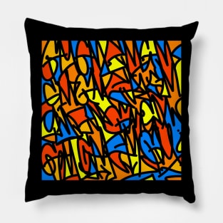 Abstract Hand Lettering Pillow