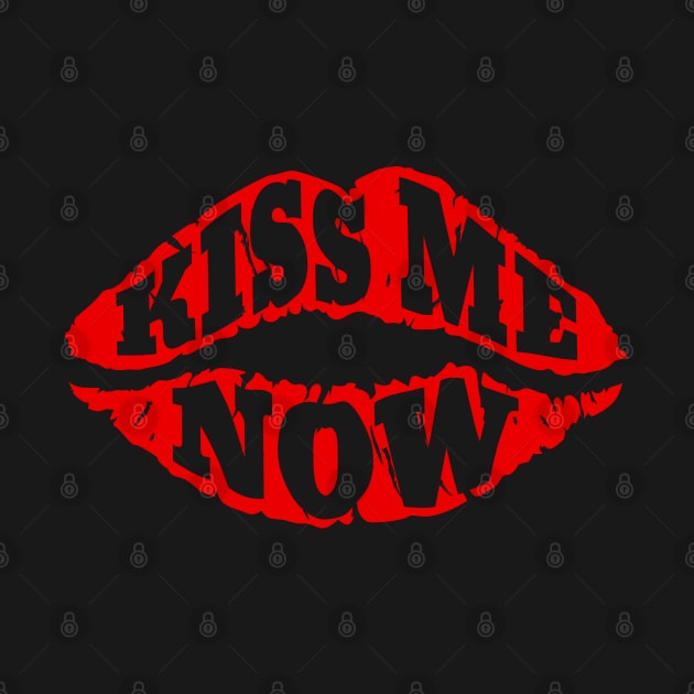 kiss me now lips by Mako Design 