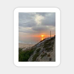 Sunset in the beach Magnet