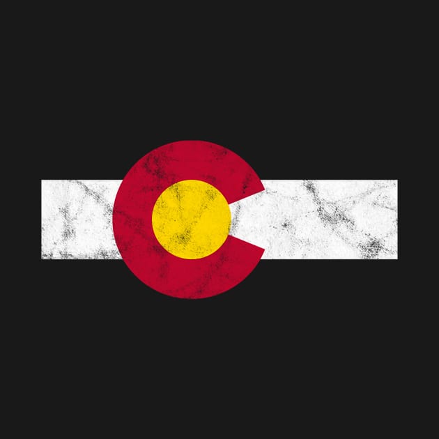 Colorado Flag Distressed by SnugFarm