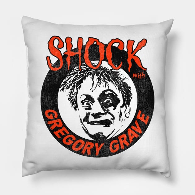 Shock with Gregory Grave Pillow by darklordpug