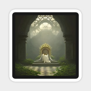 Empty Overgrown Throne Room Magnet