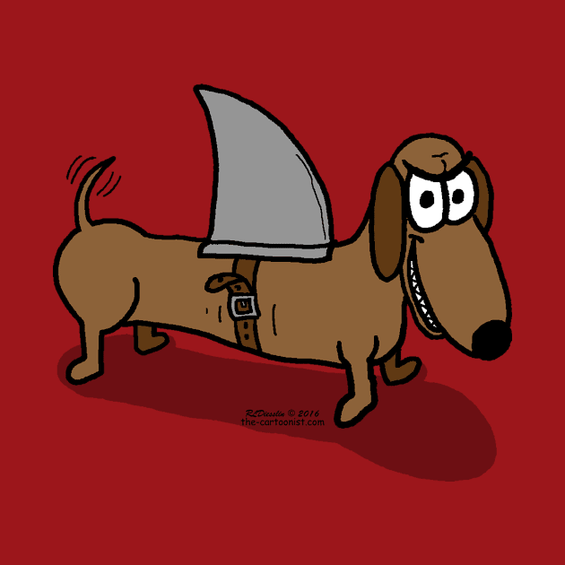 Wiener Dog with a Shark Fin by OutToLunch