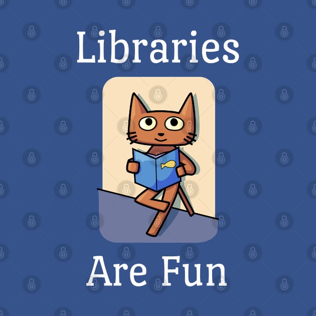 Libraries Are Fun Cat by jutulen