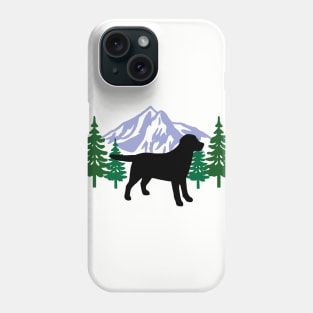 Black Labrador Evergreen Phone Case