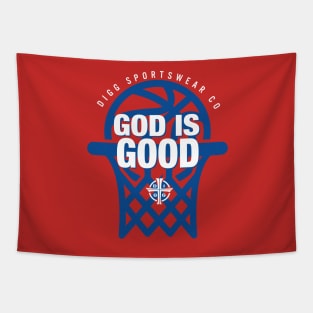 GOD IS GOOD (RED & BLUE) Tapestry