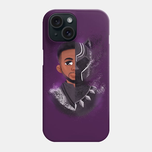 Black Panther Phone Case by Kathillustra