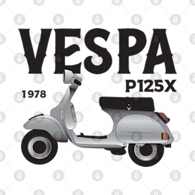 1978 Vespa P125X by kindacoolbutnotreally