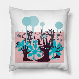 The forest of hands and feet Pillow